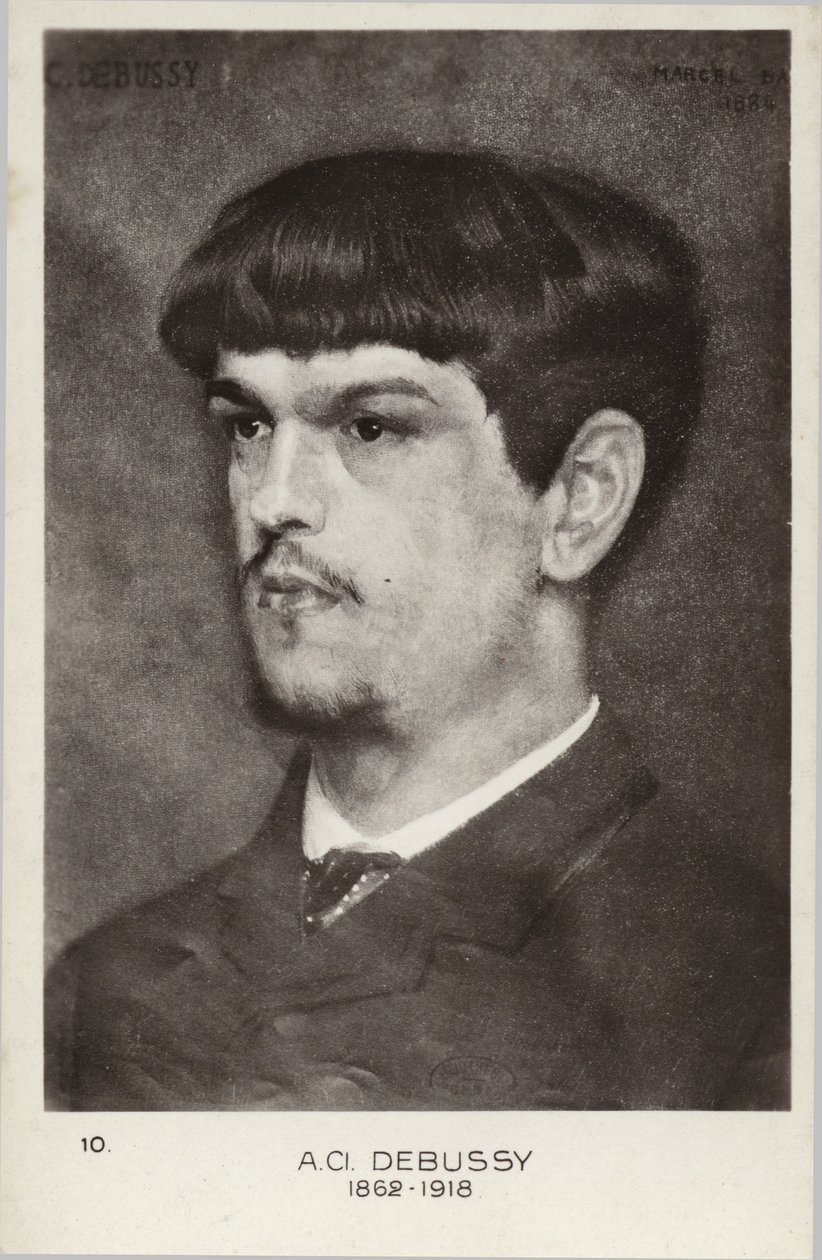 Claude Debussy, francuski kompozytor (1862-1918) autorstwa Marcel Andre Baschet