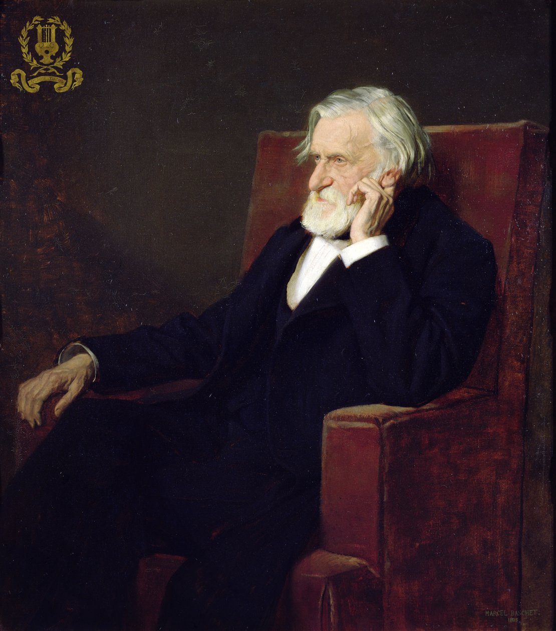 Portret Ambroise Thomasa (1811-96) 1895 autorstwa Marcel Andre Baschet