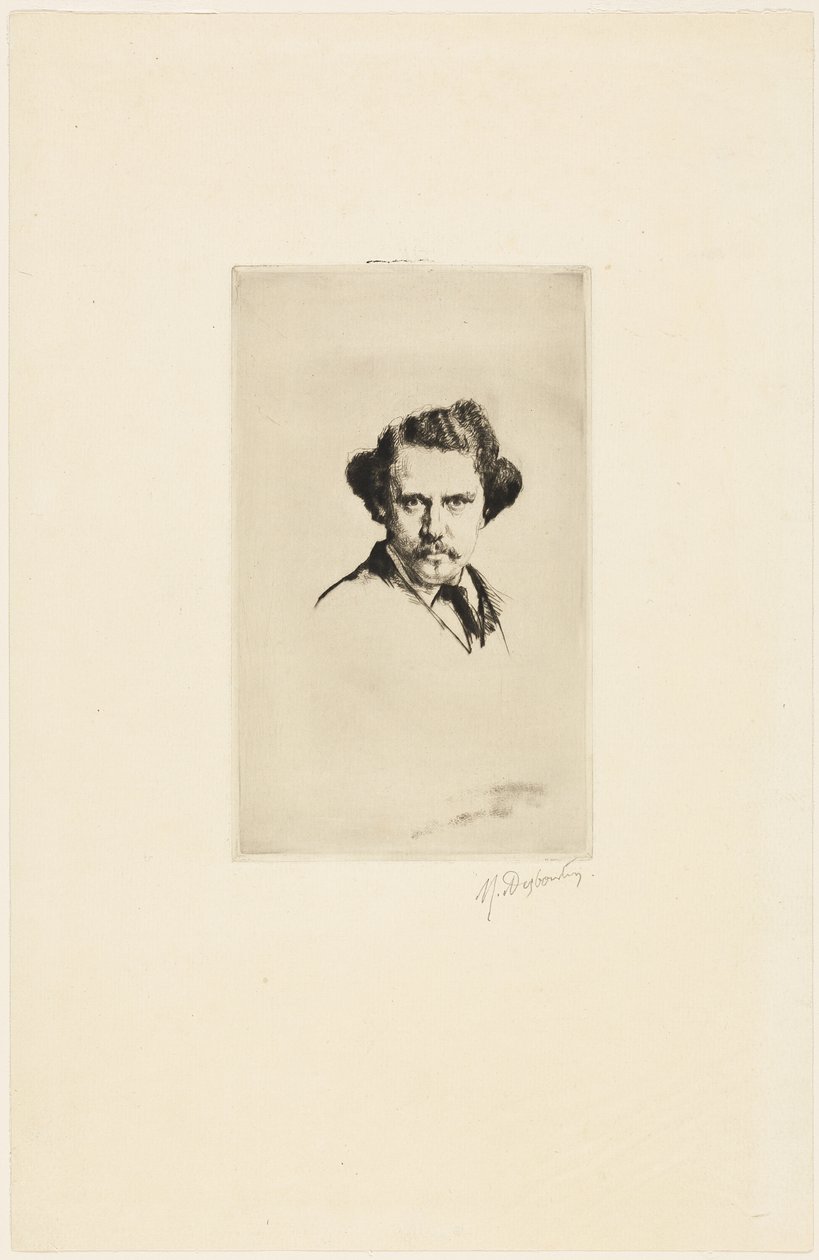 Portret Alfreda Cadarta autorstwa Marcellin Gilbert Desboutin