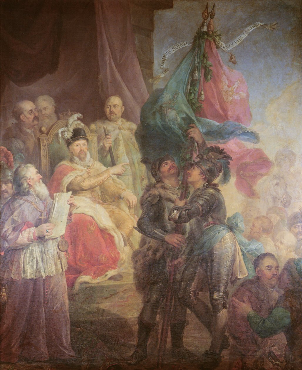 Unia Litwy z Polską w latach 1569, 1783-85 autorstwa Marcello Bacciarelli