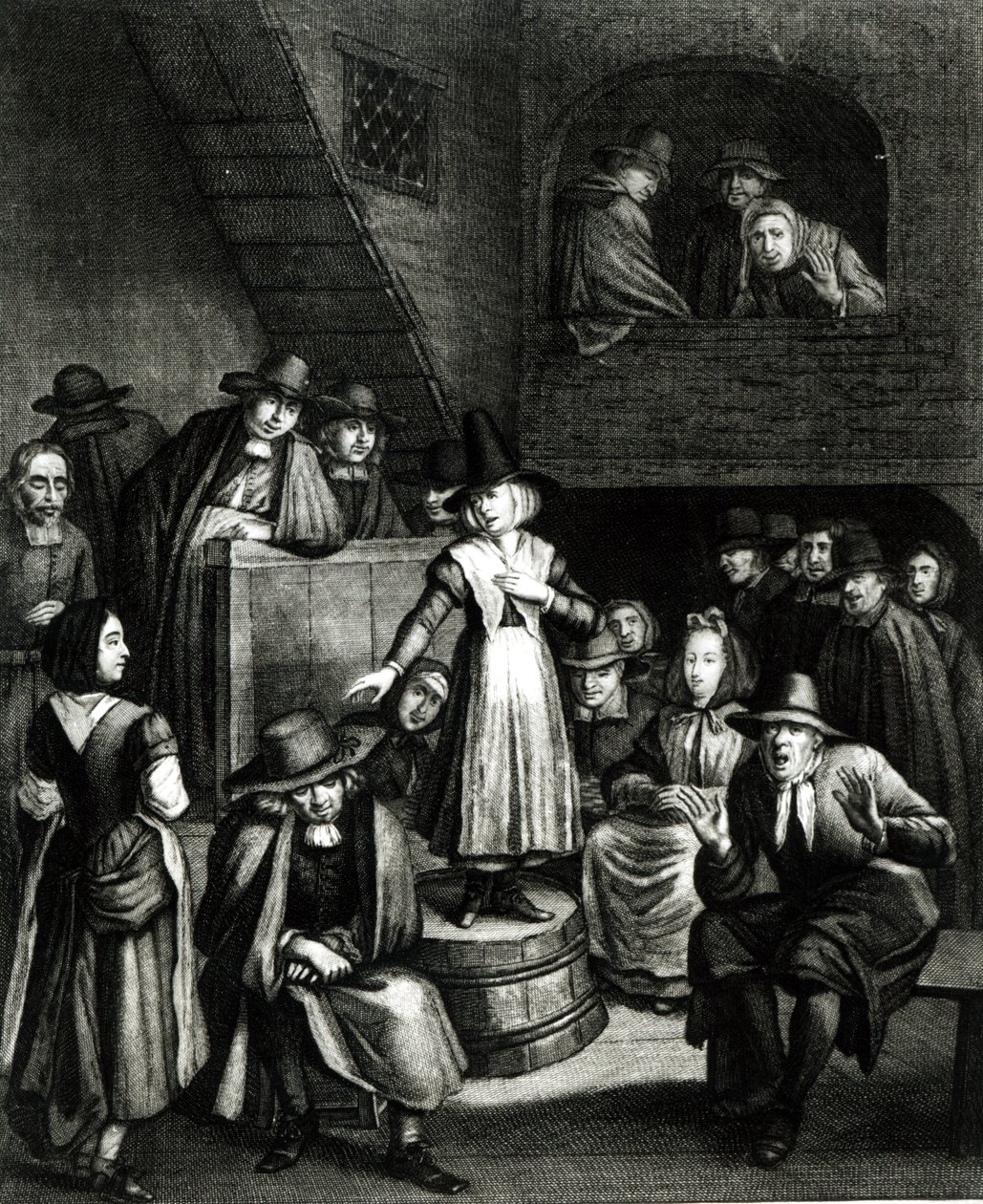 Spotkanie kwakrów, 1699 r. autorstwa Marcellus or Marcel Lauron