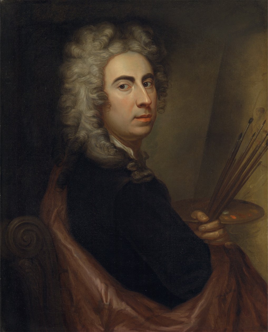 Autoportret, ok. 1700 r. autorstwa Marcellus or Marcel Lauron