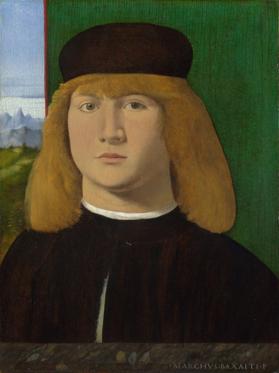 Portret młodego mężczyzny autorstwa Marco Basaiti