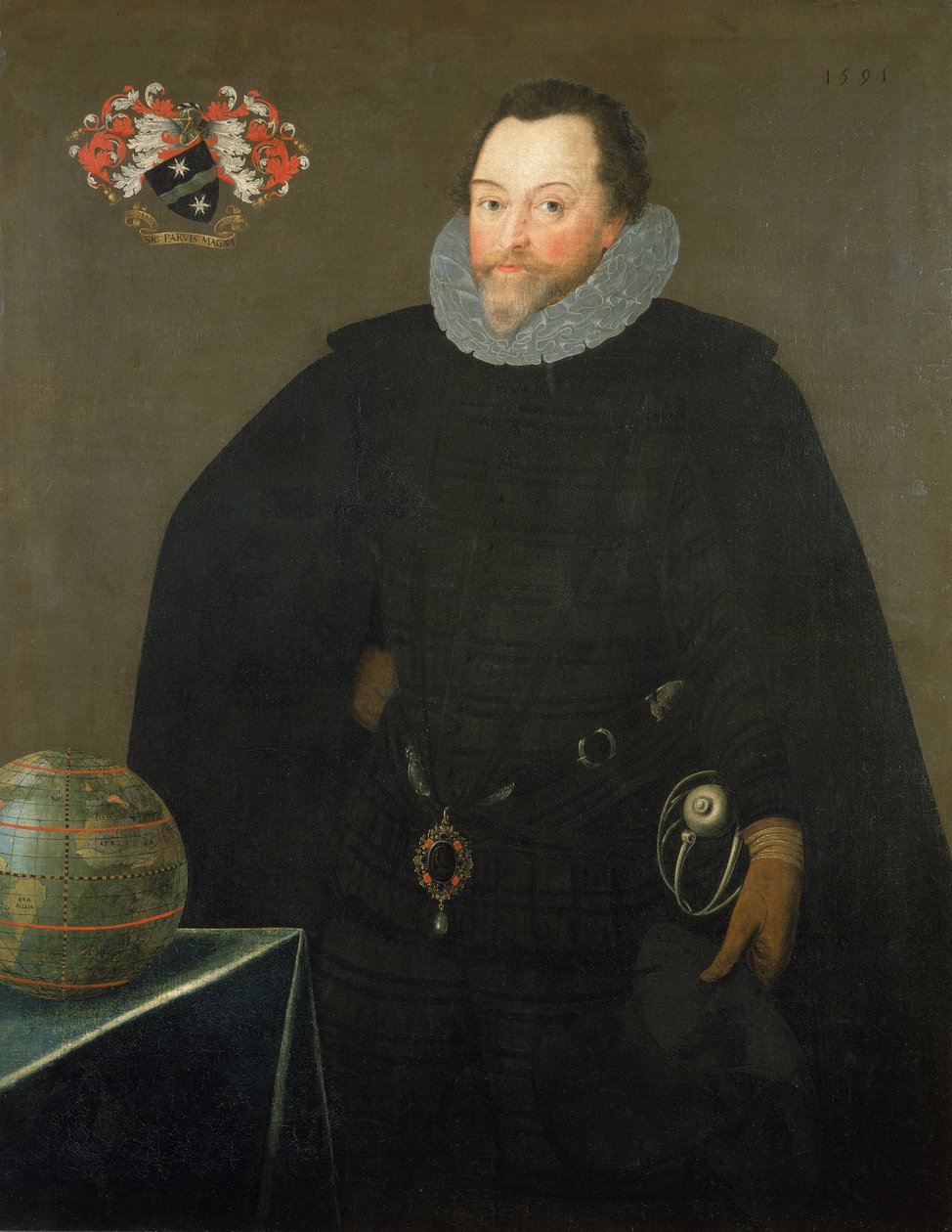 Sir Francis Drake (1540-1596) autorstwa Marcus the Younger Gheeraerts