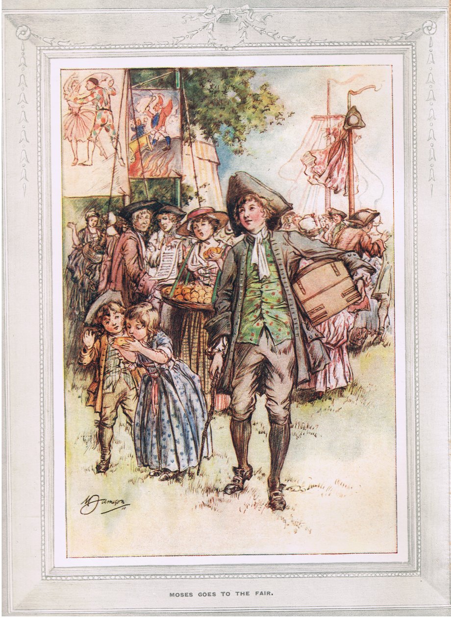 Mojżesz idzie na targ, ilustracja z 