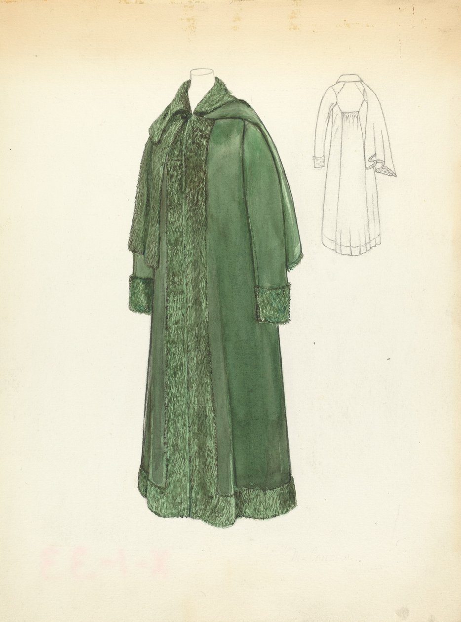 Płaszcz damski, 19351942. autorstwa Margaret Concha