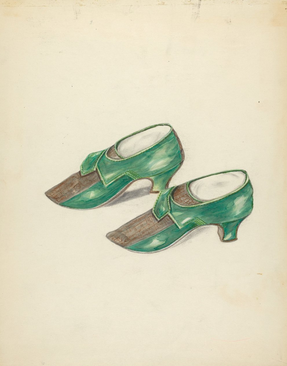 Buty damskie, ok. 1900 r. 1940. autorstwa Margaret Concha