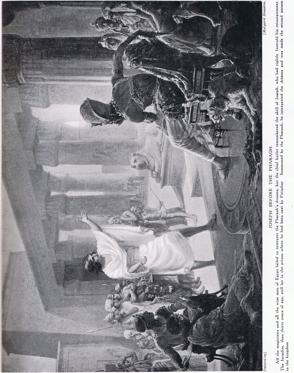 Józef przed faraonem, ok. 1920 r. (litografia) autorstwa Margaret Dovaston