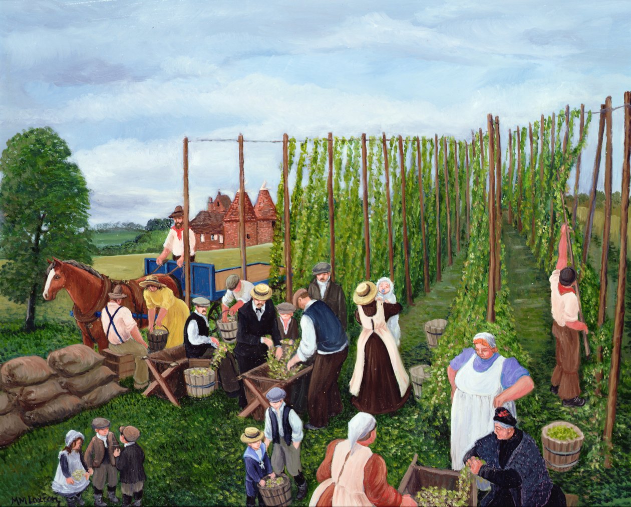 Zbieranie chmielu autorstwa Margaret Loxton
