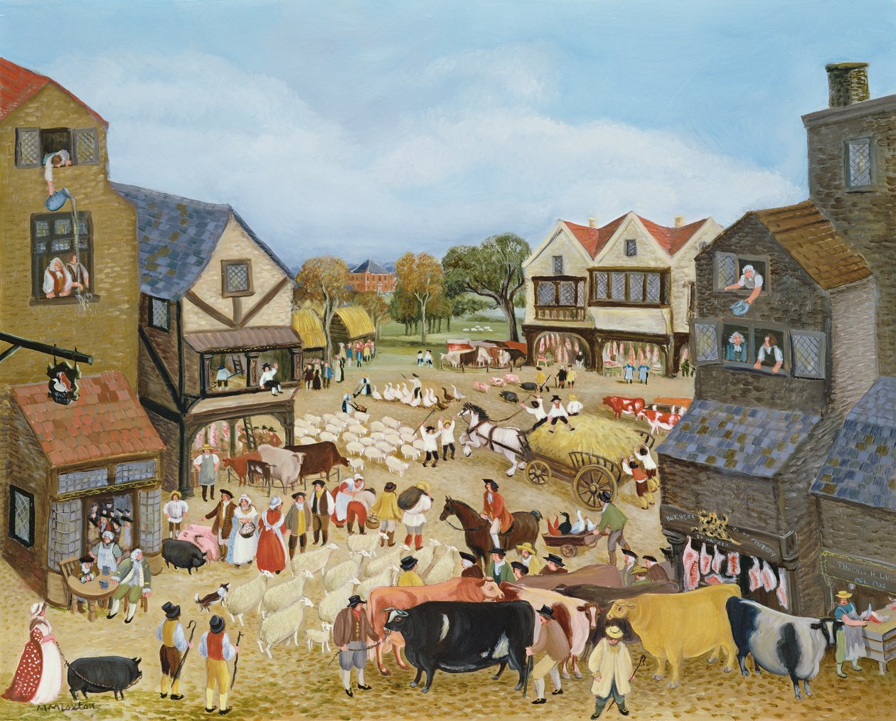 Dzień targowy autorstwa Margaret Loxton