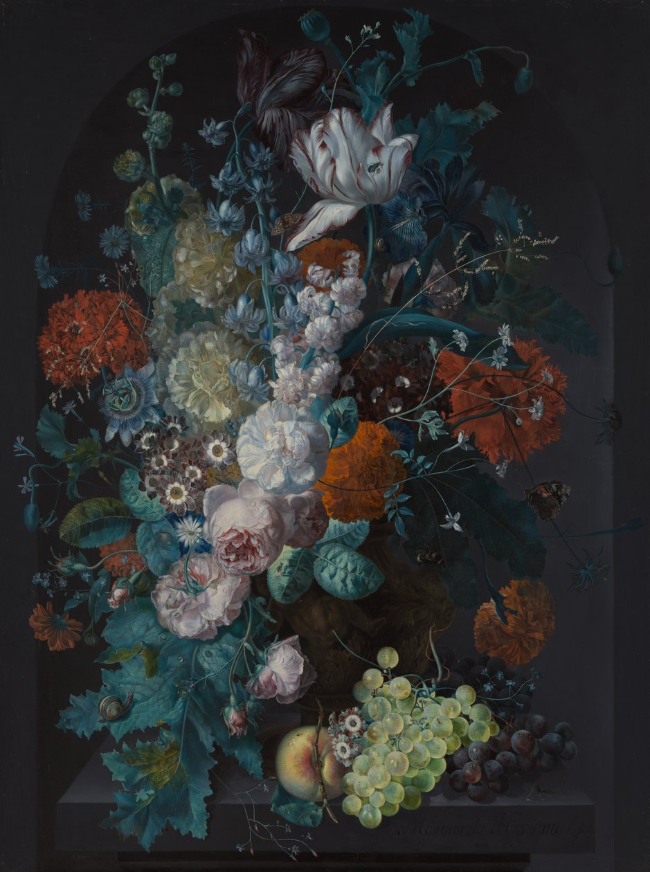 Wazon z kwiatami, 1716. autorstwa Margareta Haverman