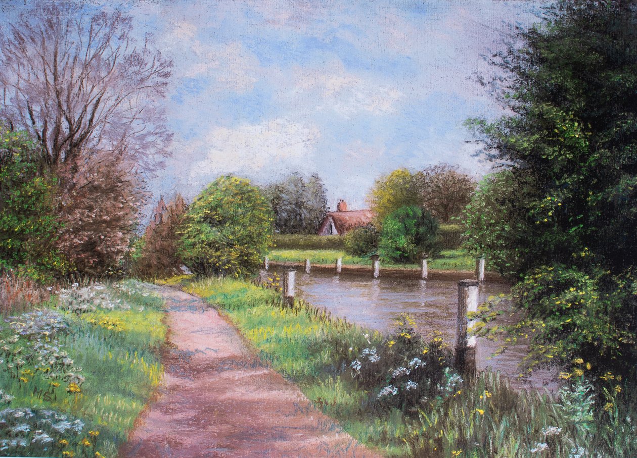 Eton Lock, Tamiza, 2001 (pastel) autorstwa Margo Starkey