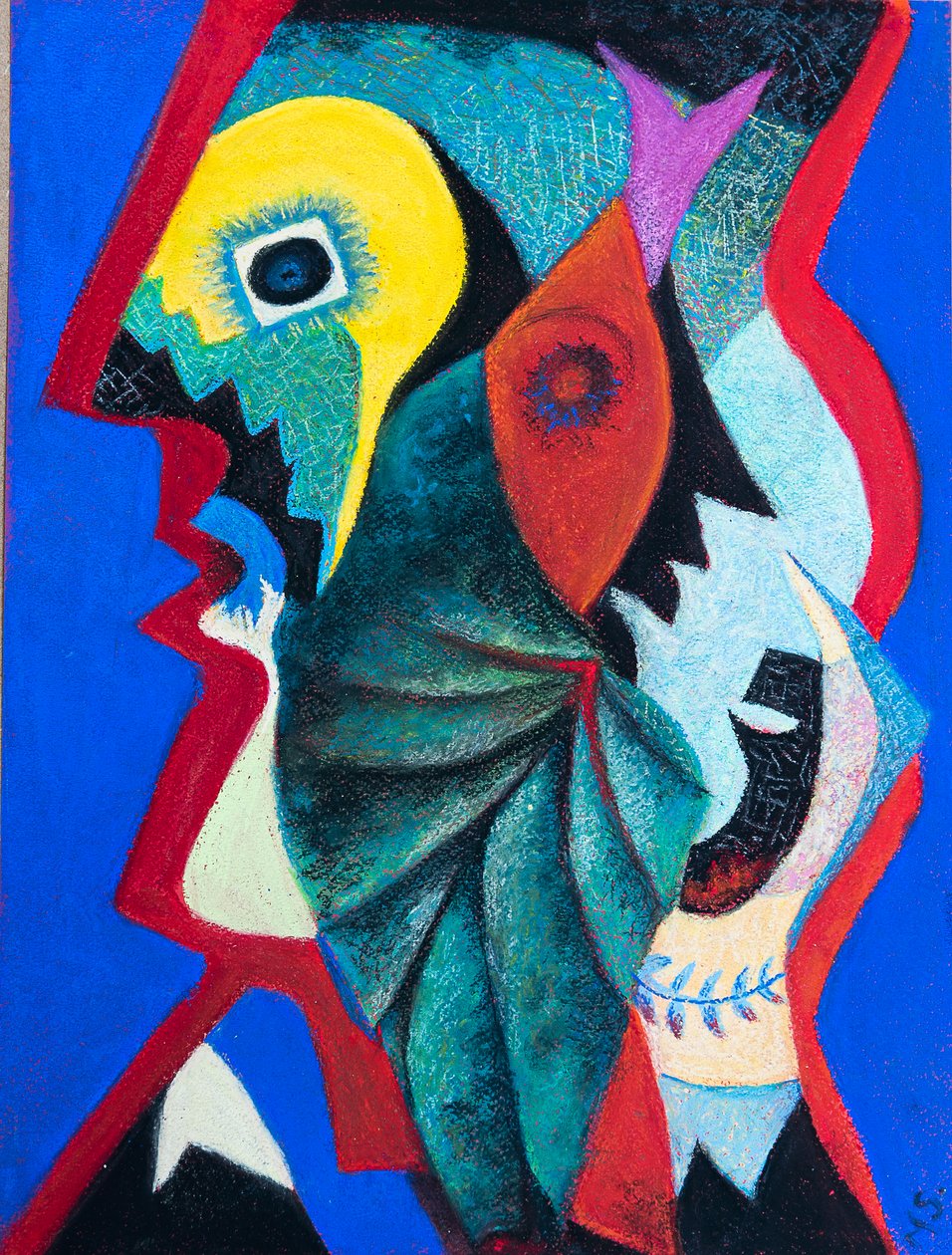 Po Picasie, 2020 (pastel) autorstwa Margo Starkey
