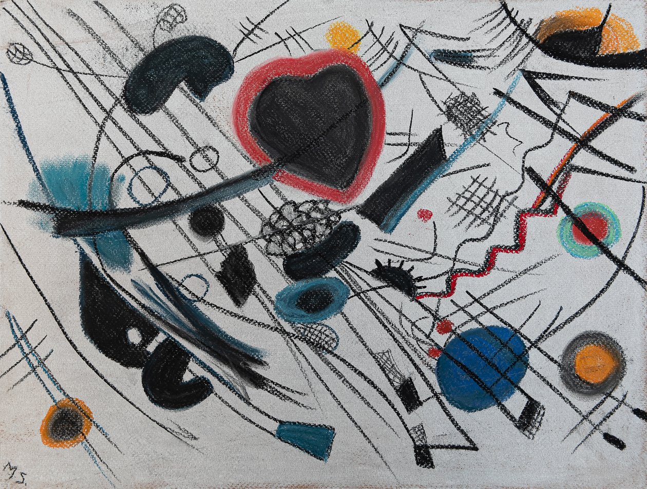 Struny mego serca, 2020 (pastel) autorstwa Margo Starkey