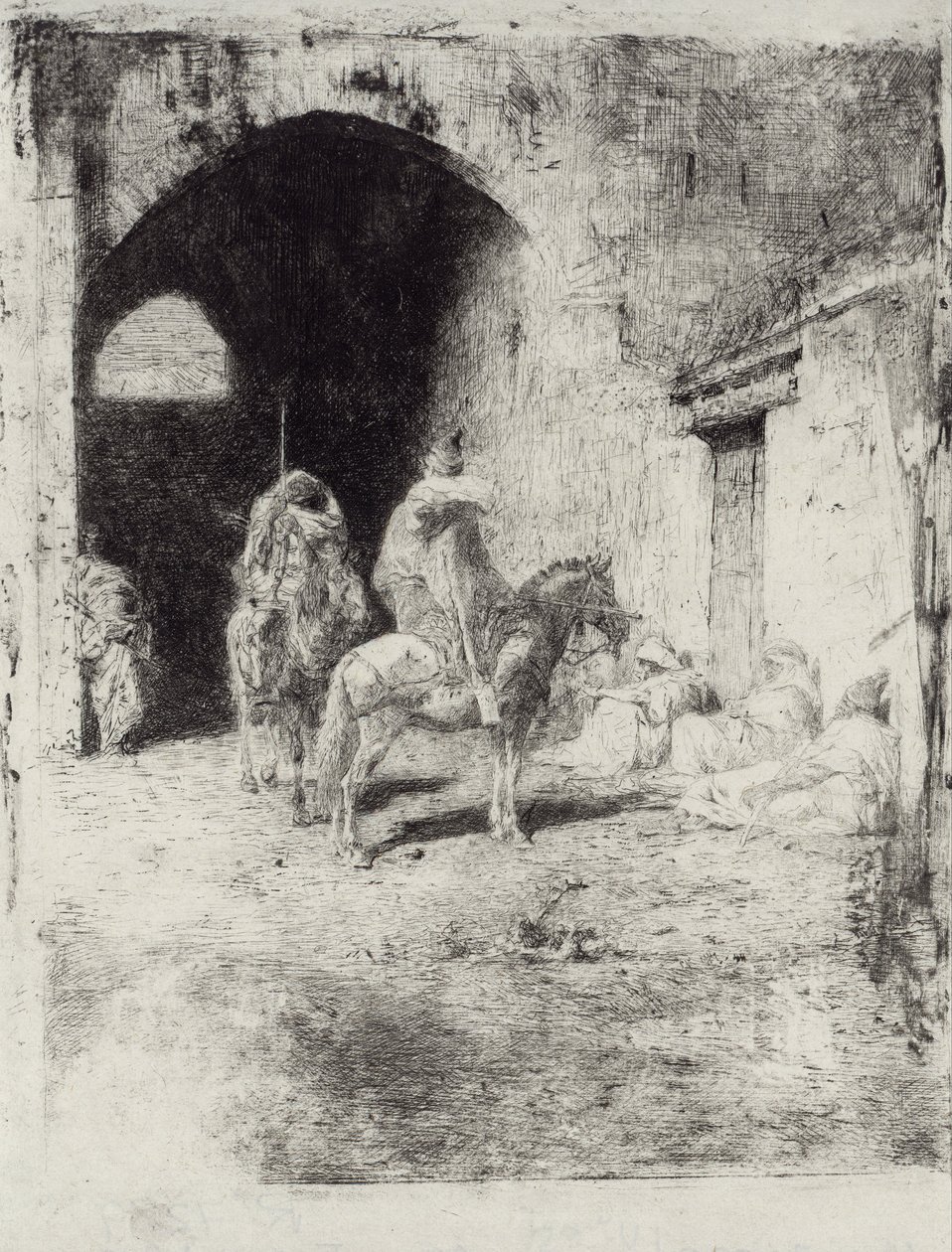 Strażnik Casbah w Tetouan autorstwa Marià Fortuny