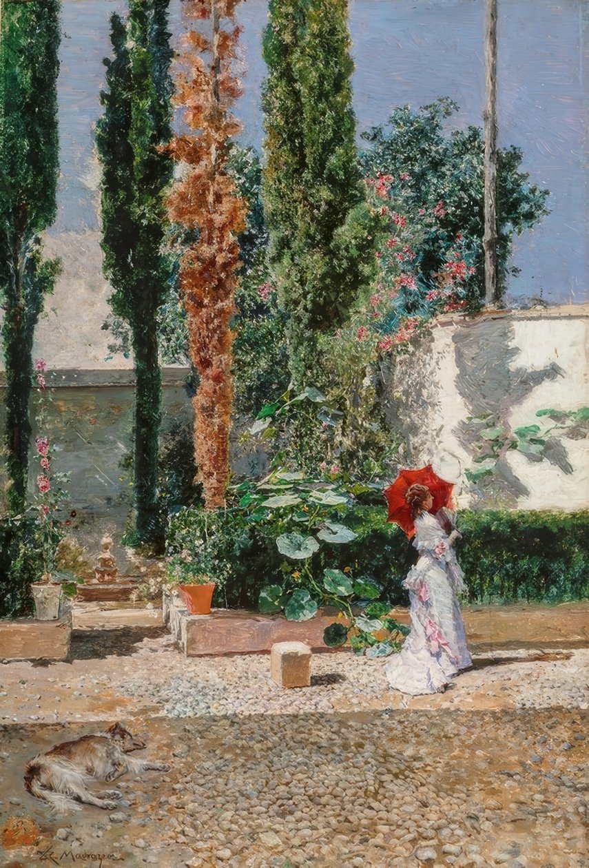 Ogród rezydencji Fortuny autorstwa Marià Fortuny