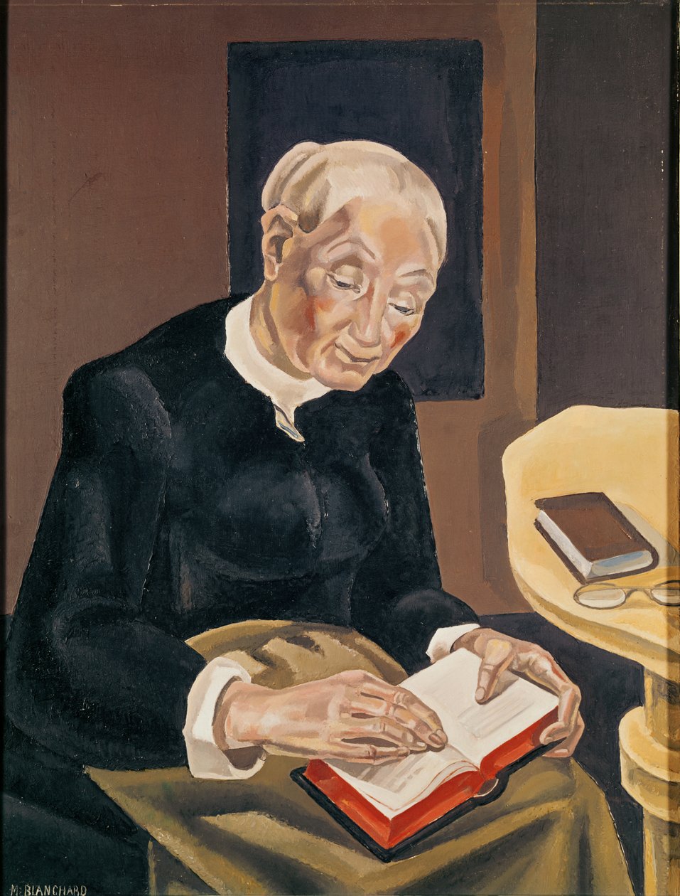 Białowłosy Czytelnik autorstwa Maria Blanchard