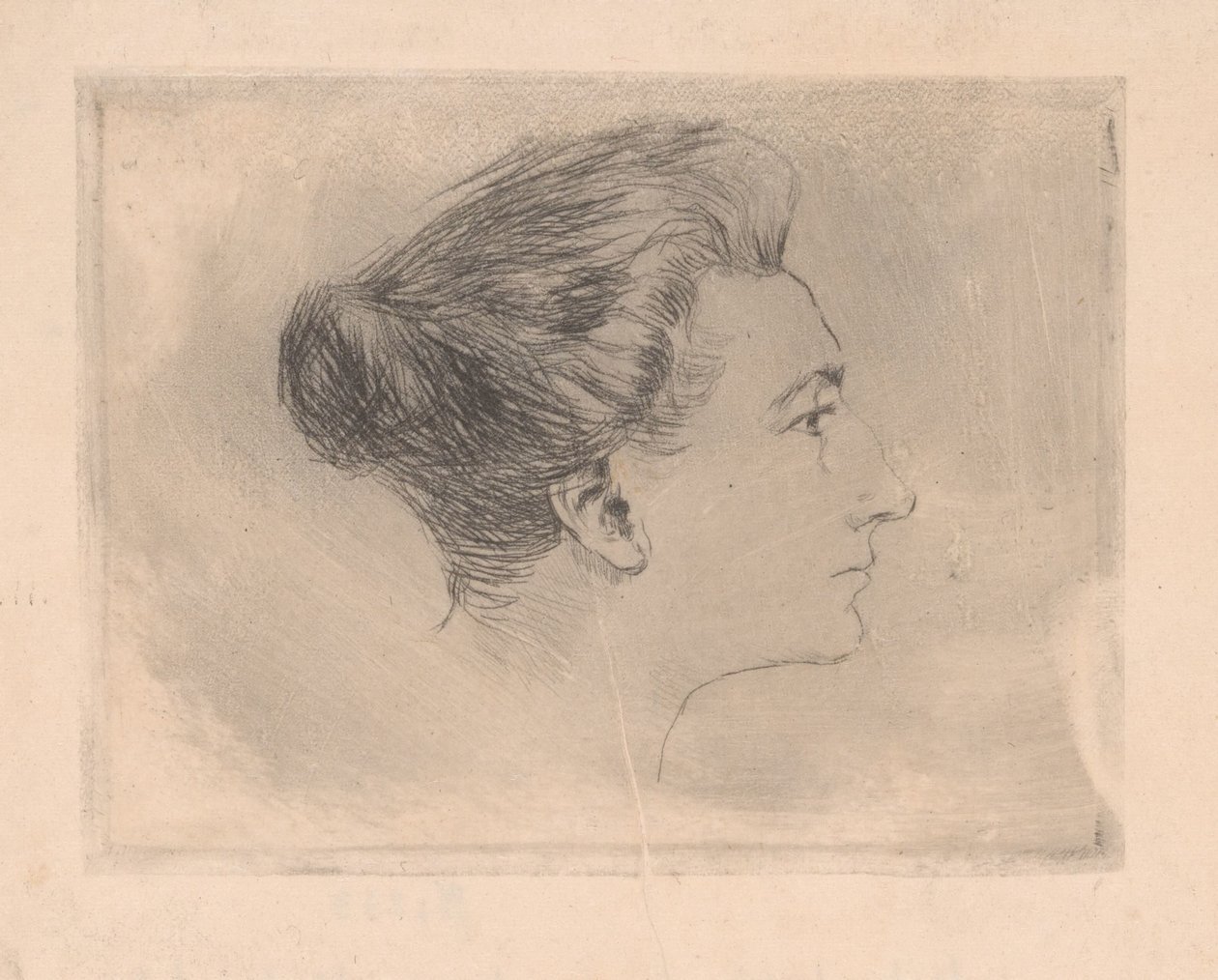 głowa kobiety autorstwa Maria Hubrecht