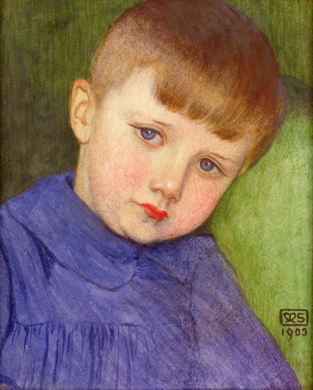 Portret Antoniego Stokesa autorstwa Marianne Stokes