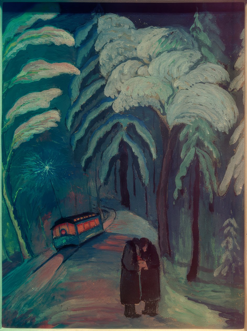 Niebieska iskra autorstwa Marianne von Werefkin