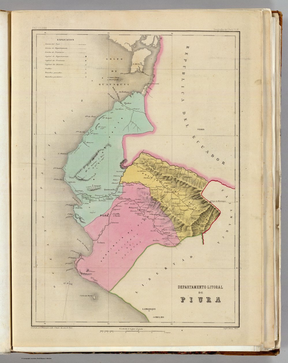 Mapa PIURA autorstwa Mariano Felipe Paz Soldan