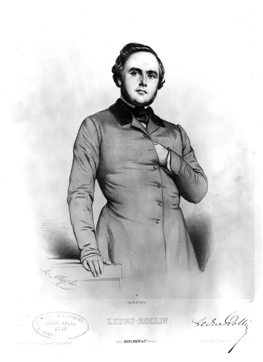 Portret Aleksandra Ledru-Rollina (1807-1874) autorstwa Marie Alexandre Alophe