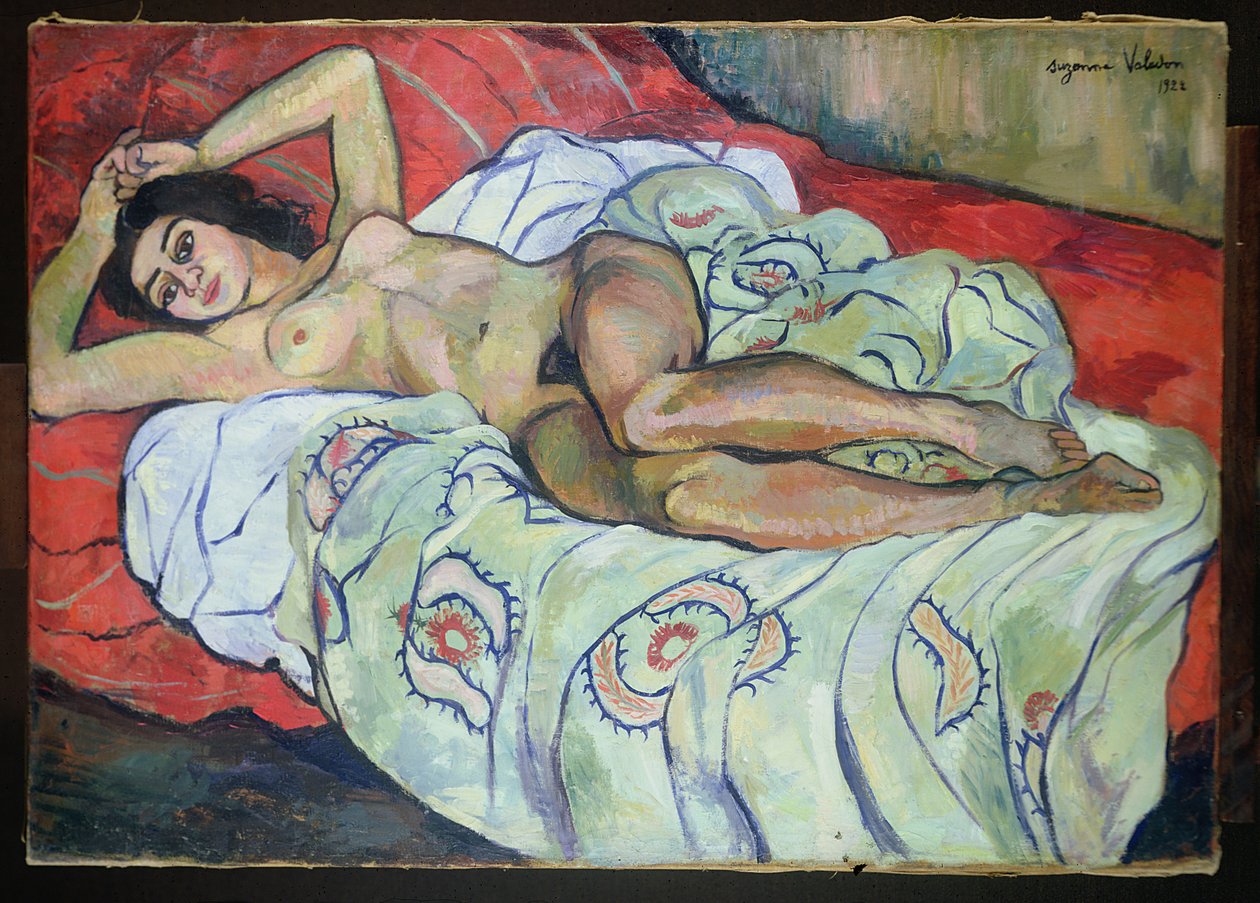 Naga kobieta leżąca autorstwa Marie Clementine (Suzanne) Valadon