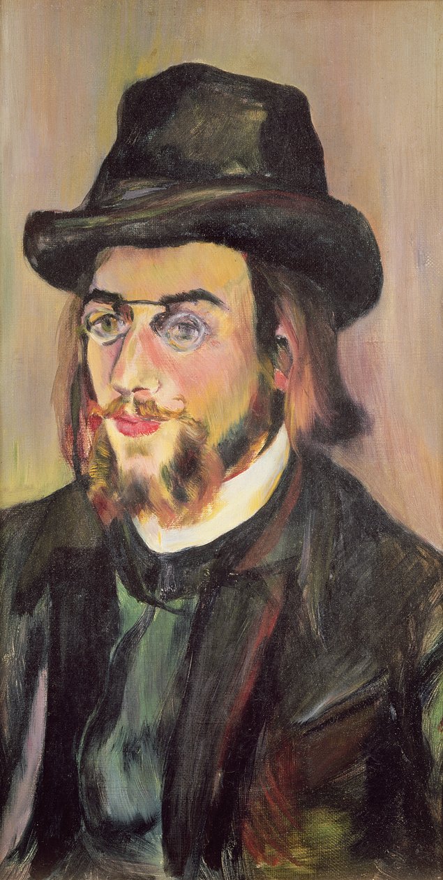 Portret Erika Satie (1866-1925) ok. 1892 r. autorstwa Marie Clementine (Suzanne) Valadon