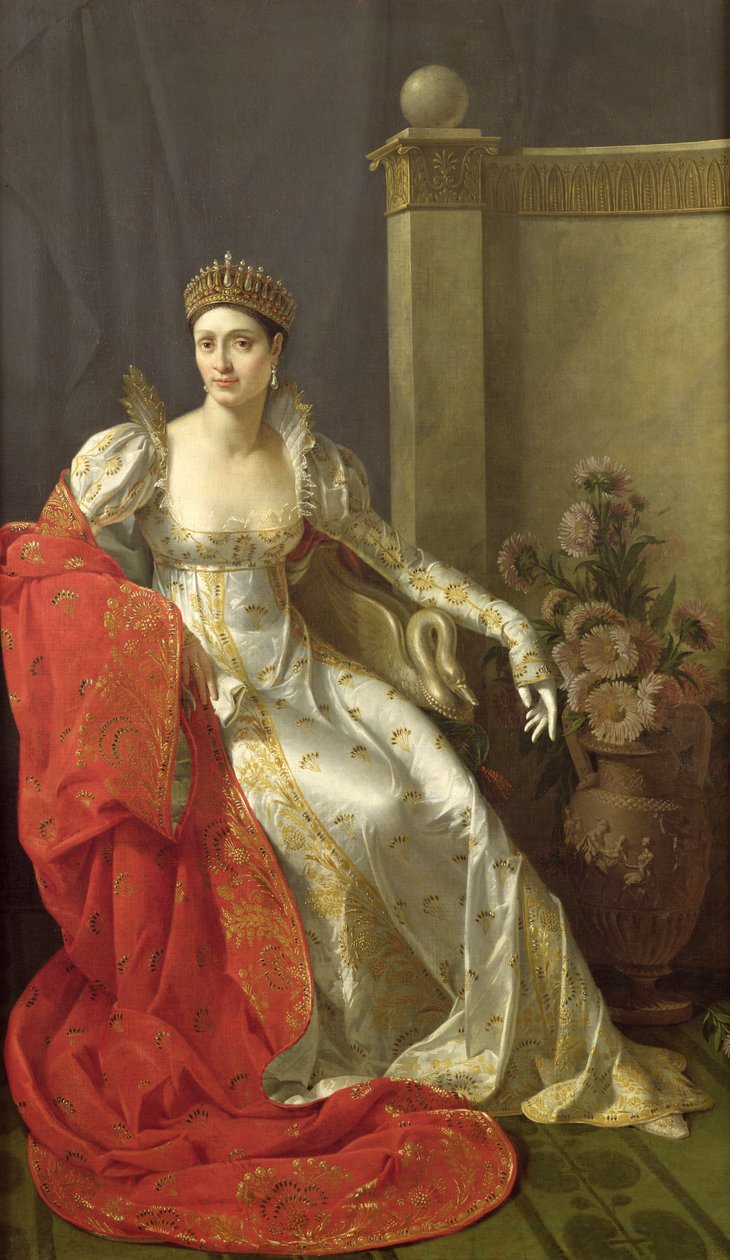 ایلیسا بوناپارټ (۱۷۷۷-۱۸۲۰) شهزادګۍ باکیوچي پولي autorstwa Marie Guilhelmine Benoist