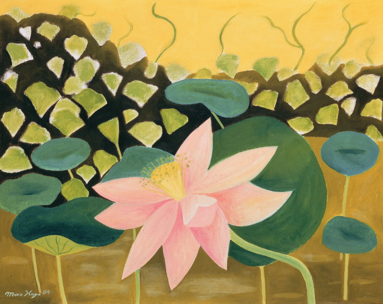 Kwiat Lotosu, 1984 autorstwa Marie Hugo