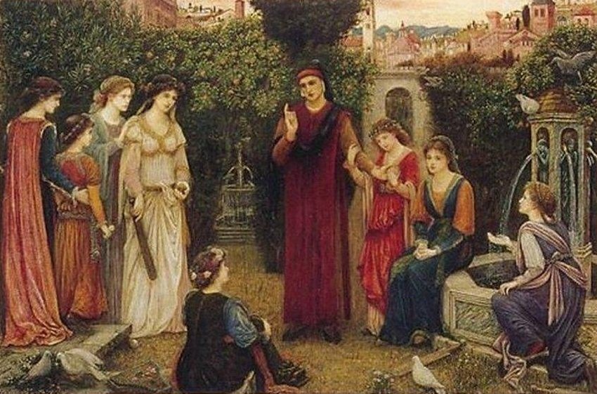 Dante w Weronie autorstwa Marie Spartali Stillman