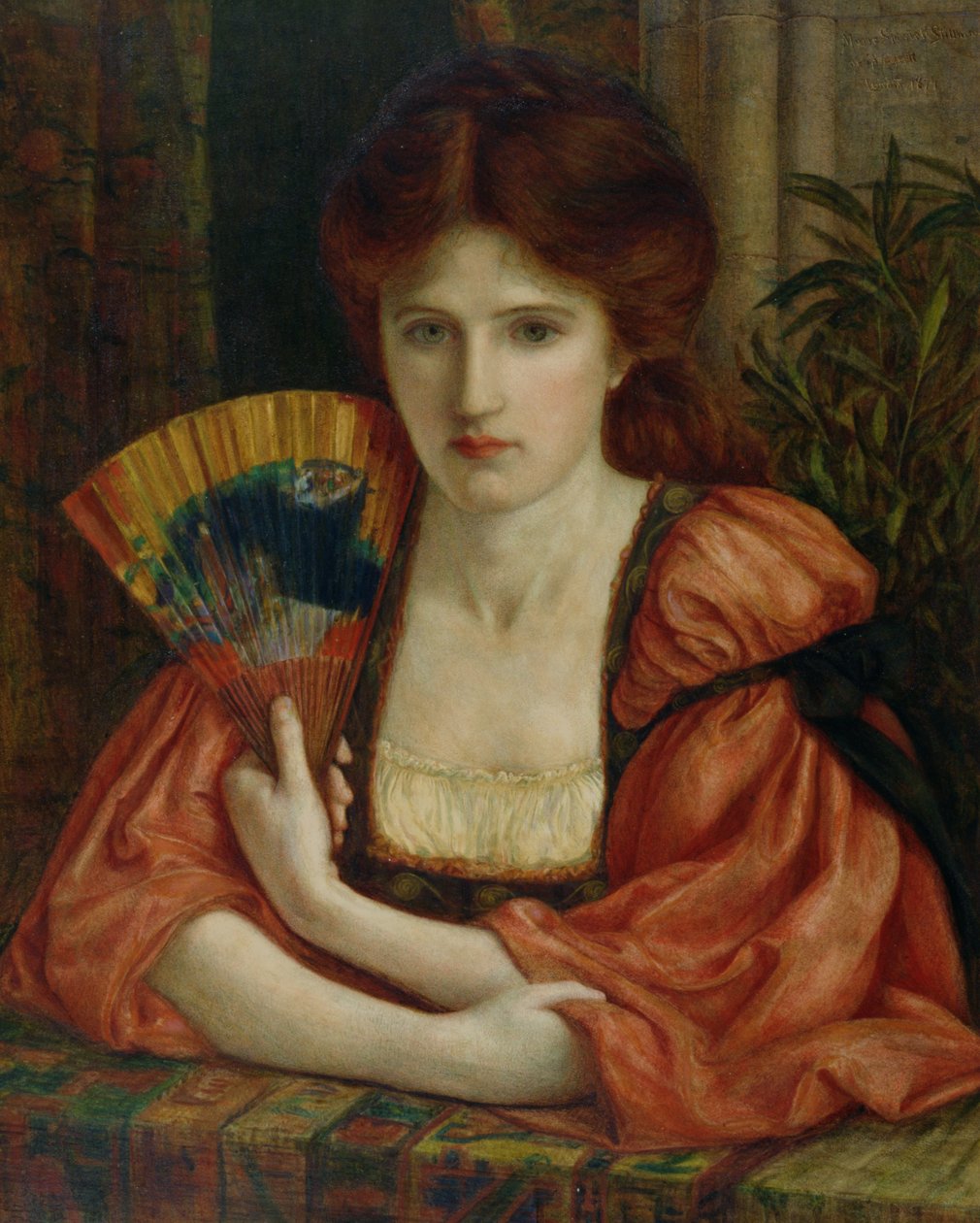 Autoportret (patrz także 183575) autorstwa Marie Spartali Stillman