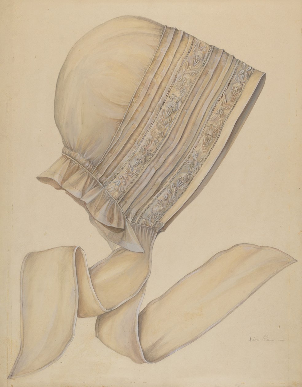 Czapka nocna, ok. 1939. autorstwa Marie Alain