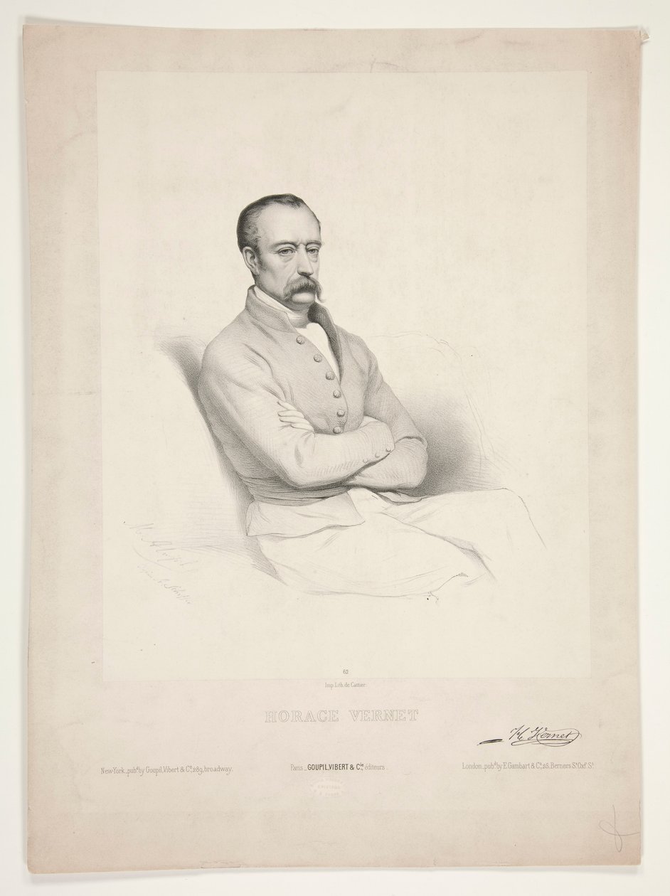 Portret Horacego Verneta autorstwa Marie Alexandre Alophe