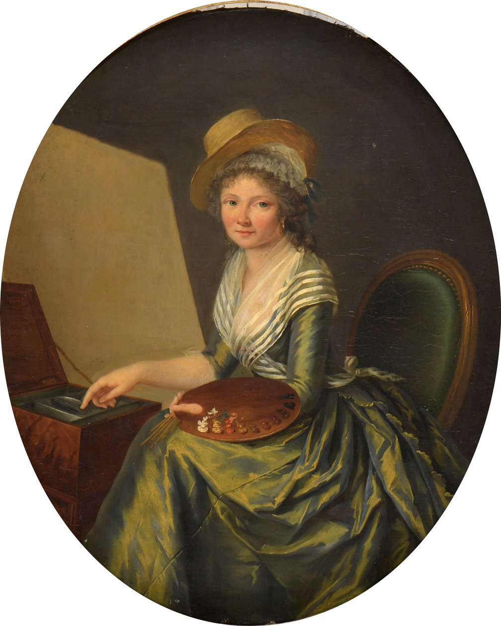 Autoportret ze sztalugą. autorstwa Marie Elisabeth Lemoine