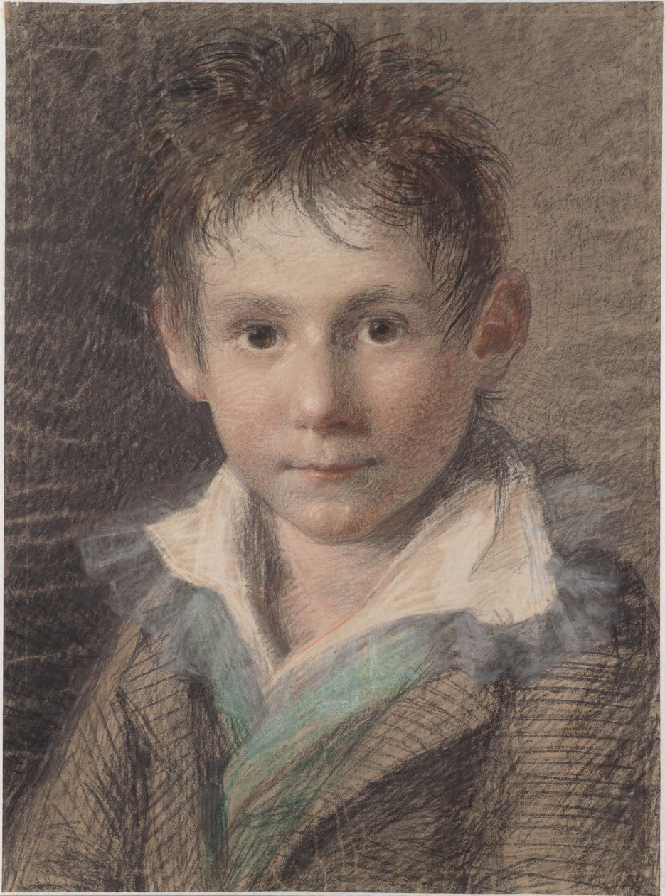 Łata portret chłopca. autorstwa Marie Ellenrieder