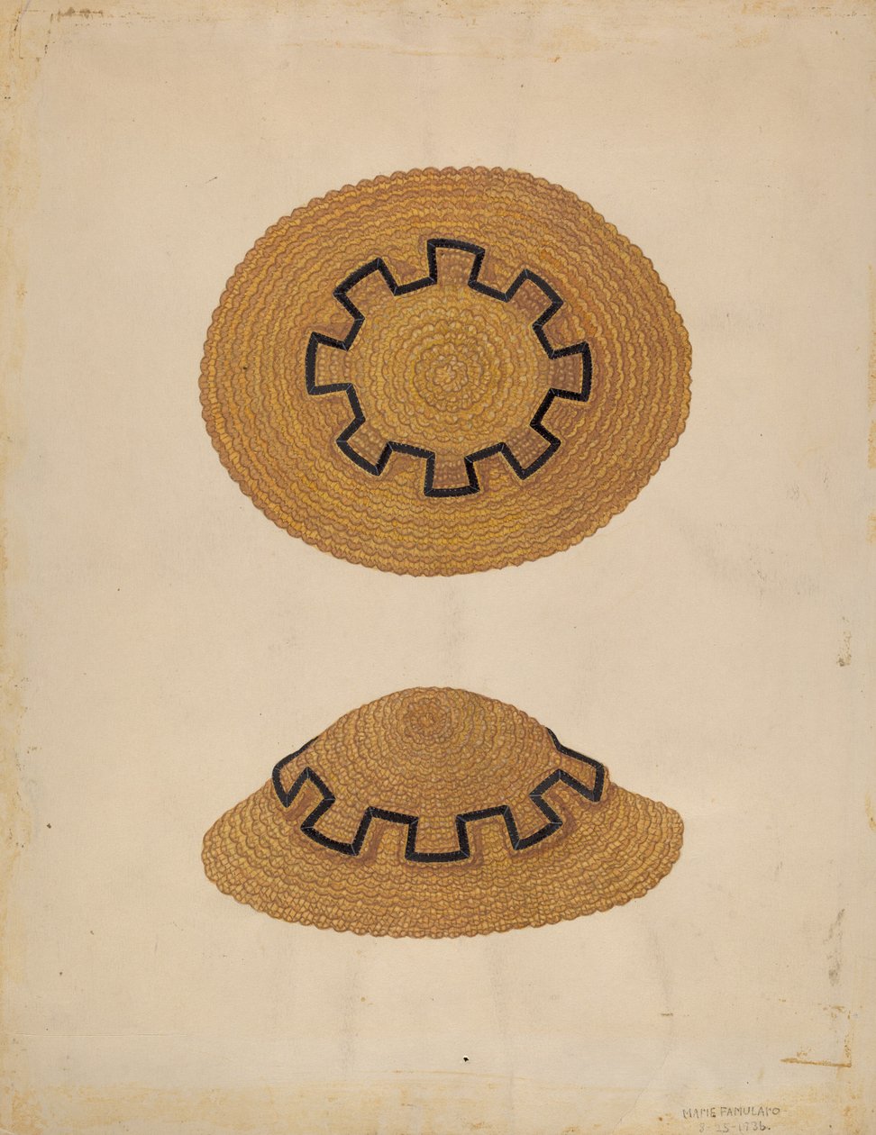Czapka dziecięca, 1936. autorstwa Marie Famularo