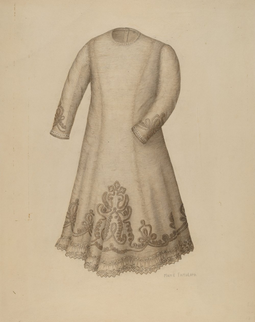 Sukienka niemowlęca, ok. 1900 r. 1938. autorstwa Marie Famularo