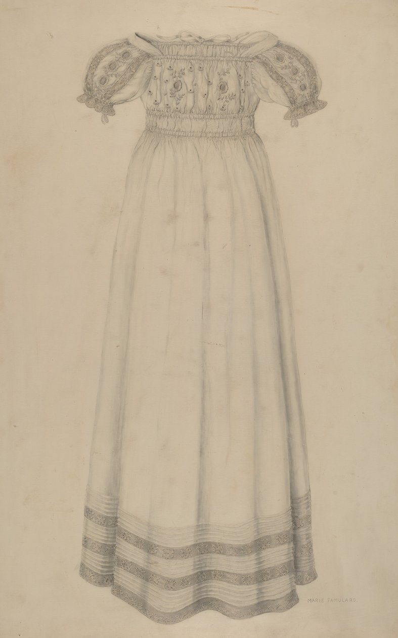 Sukienka niemowlęca, ok. 1900 r. 1938. autorstwa Marie Famularo