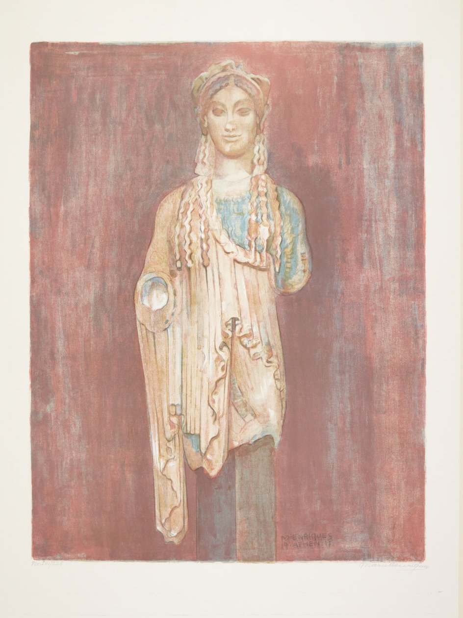 Archaiczny grecki kore (Ateny) autorstwa Marie Henriques