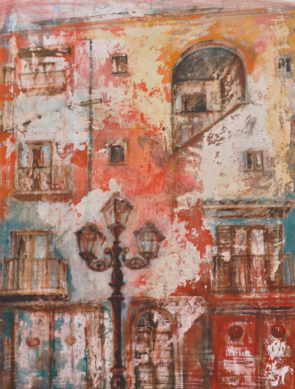 The Lamppost, 2011 (olej na płótnie) autorstwa Marina Falco