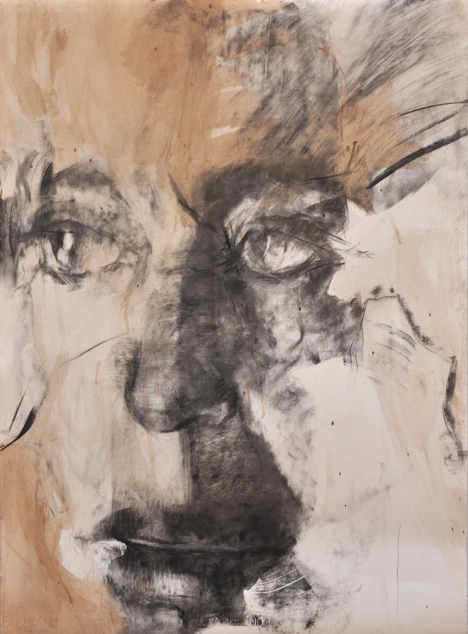 Spojrzenie, 2014 (mieszane media na papierze) autorstwa Marina Falco