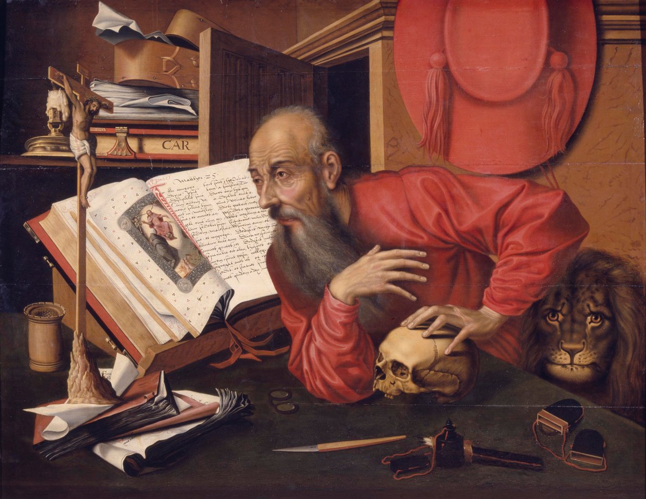 Św. Hieronim, ok. 1540 autorstwa Marinus van follower of Reymerswaele
