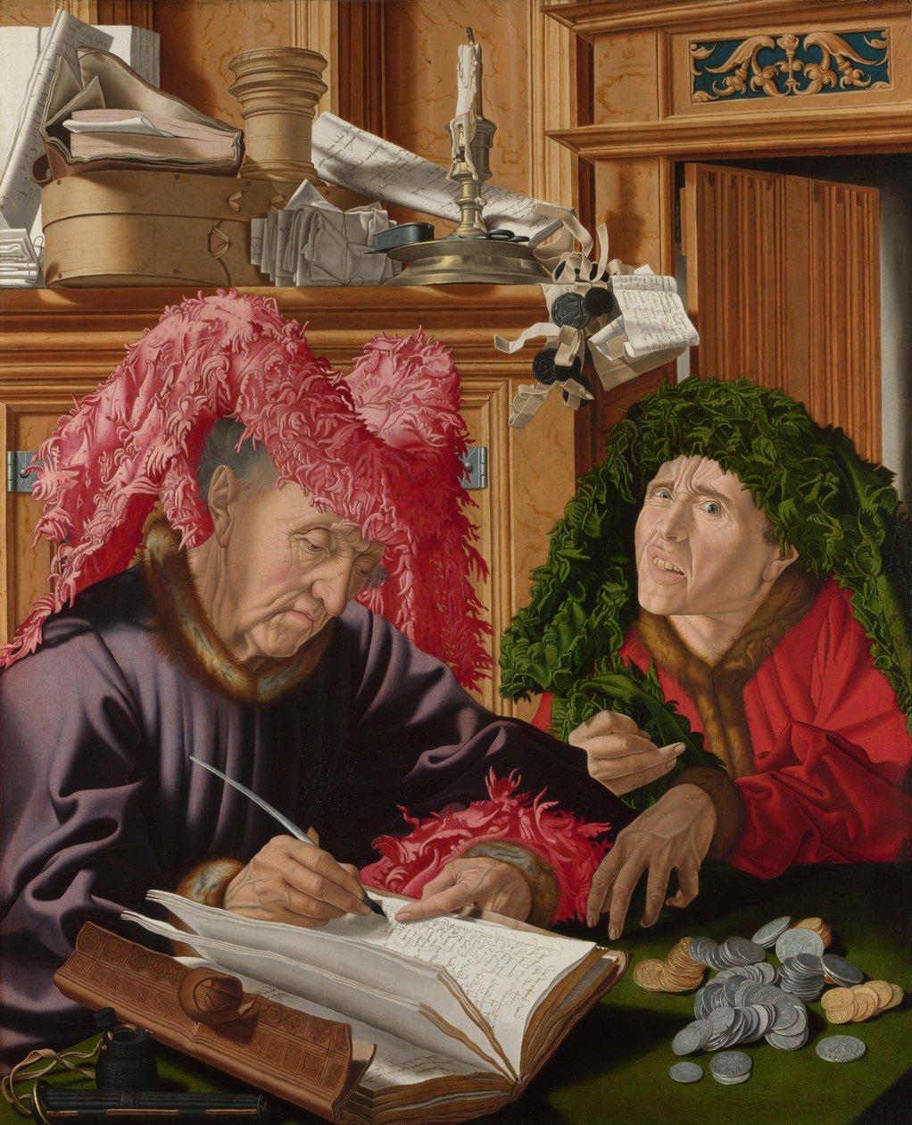 Dwóch poborców podatkowych, ok. 1540 autorstwa Marinus van Roejmerswaelen