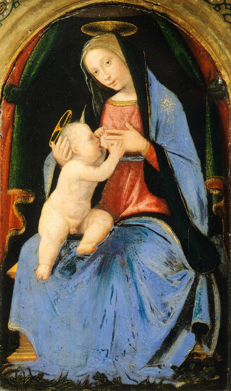 Madonna z Dzieciątkiem, Mariotto Albertinelli (1474-1515) autorstwa Mariotto Albertinelli