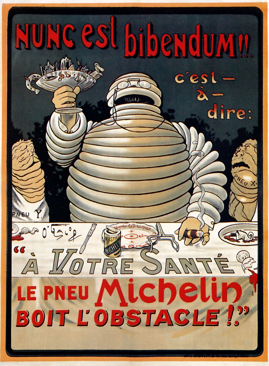 "Nunc est Bibendum" Michelin autorstwa Marius (1867 1946) Rossillon