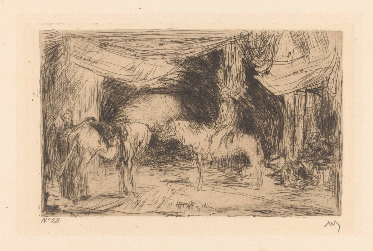 Bazar w Smyrnau autorstwa Marius Bauer (signed by artist)