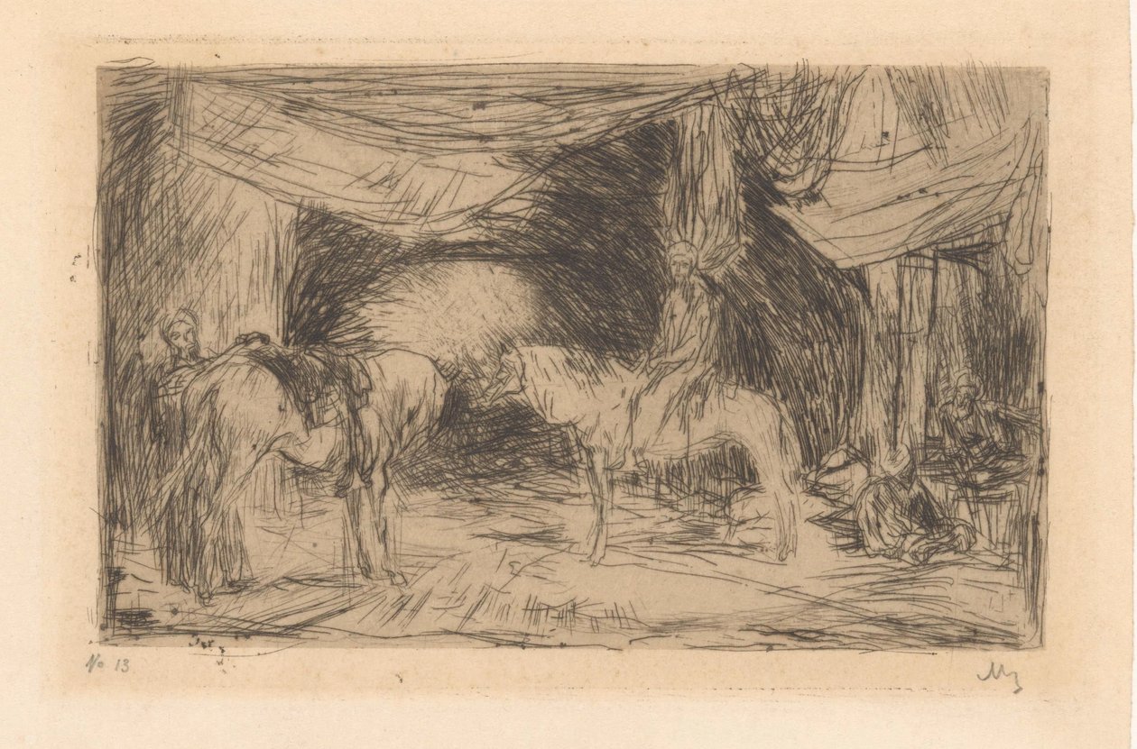 Bazar w Smyrnau autorstwa Marius Bauer (signed by artist)