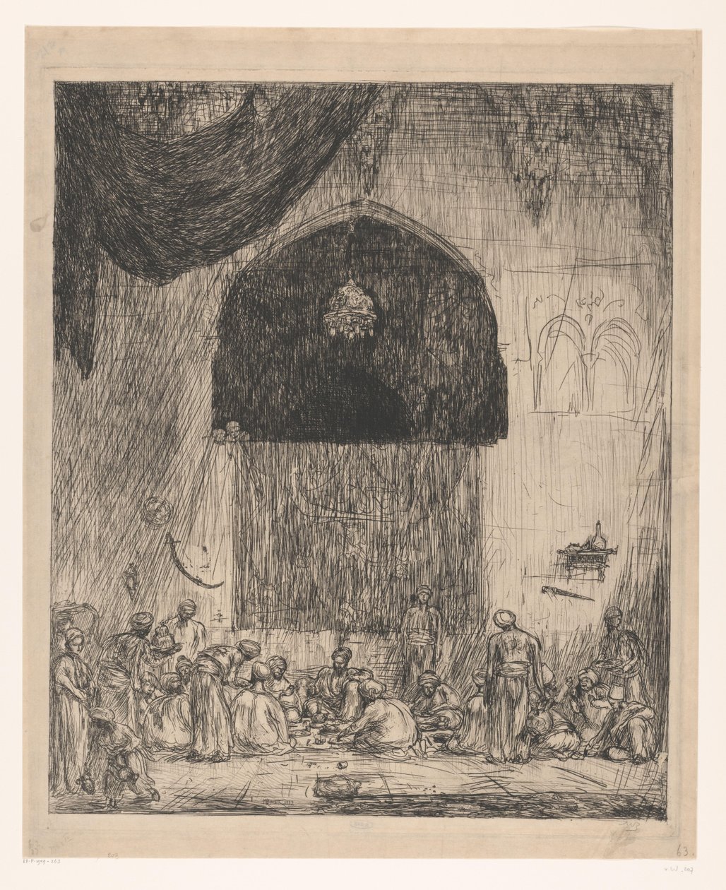 Jedzenie orientalnych mężczyzn autorstwa Marius Bauer (signed by artist)