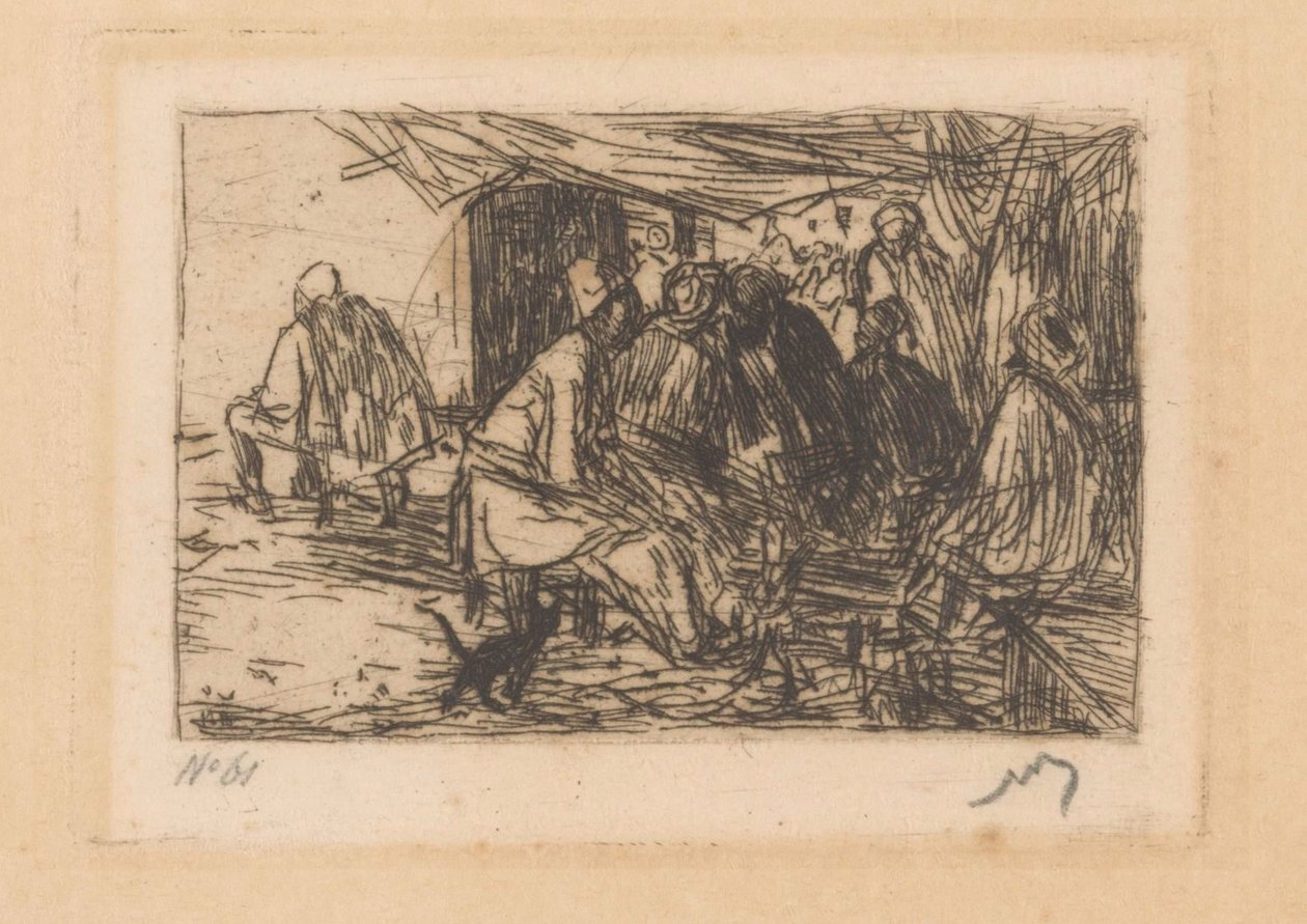 Kawiarnia w Konstantynopolu autorstwa Marius Bauer (signed by artist)